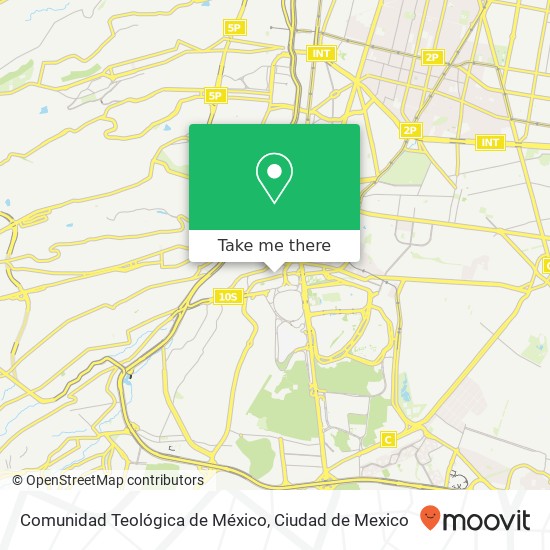 Comunidad Teológica de México map