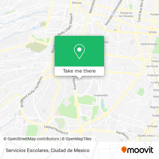 Servicios Escolares map