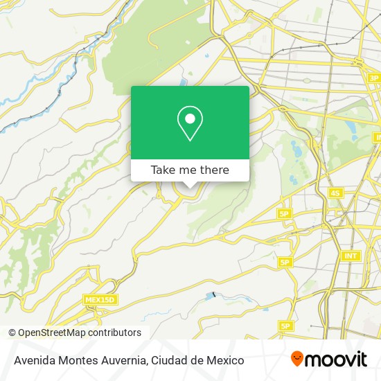 Avenida Montes Auvernia map