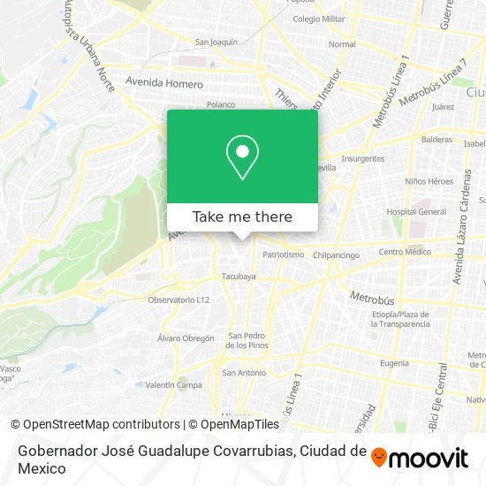 Gobernador José Guadalupe Covarrubias map