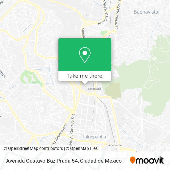 How to get to Avenida Gustavo Baz Prada 54 in Cuautitlán Izcalli by Bus or  Train?