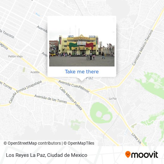 Los Reyes La Paz map