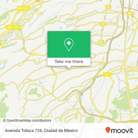 Avenida Toluca 726 map
