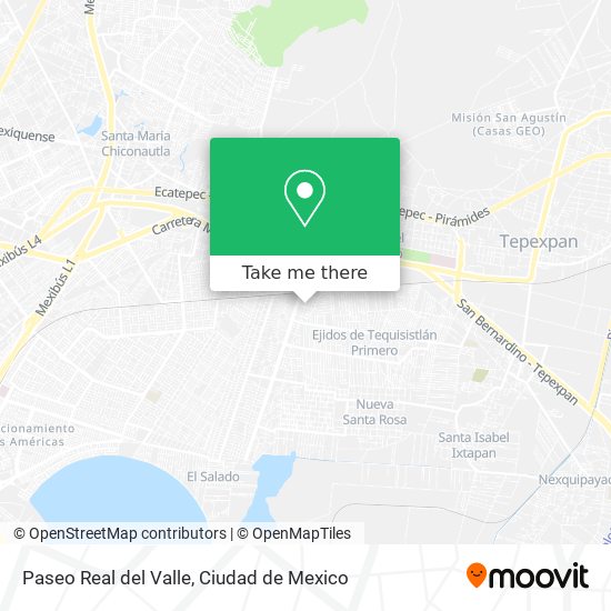 Paseo Real del Valle map