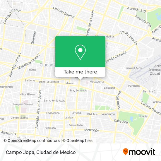 Campo Jopa map