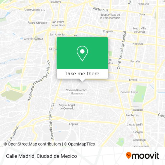 Calle Madrid map