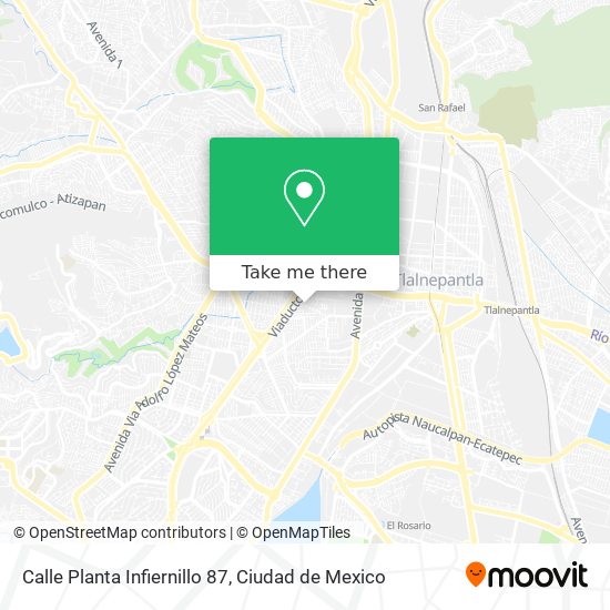Mapa de Calle Planta Infiernillo 87