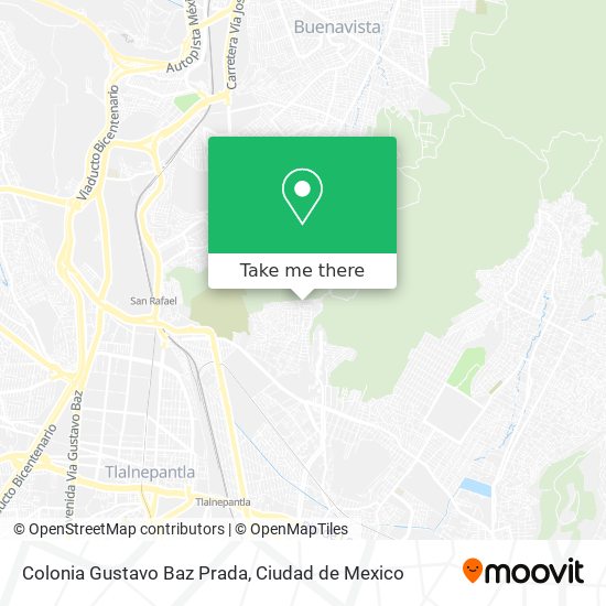 How to get to Colonia Gustavo Baz Prada in Cuautitlán Izcalli by Bus or  Train?