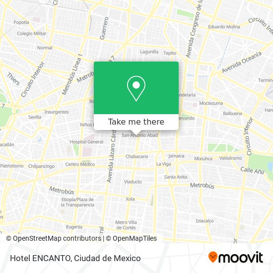 Mapa de Hotel ENCANTO