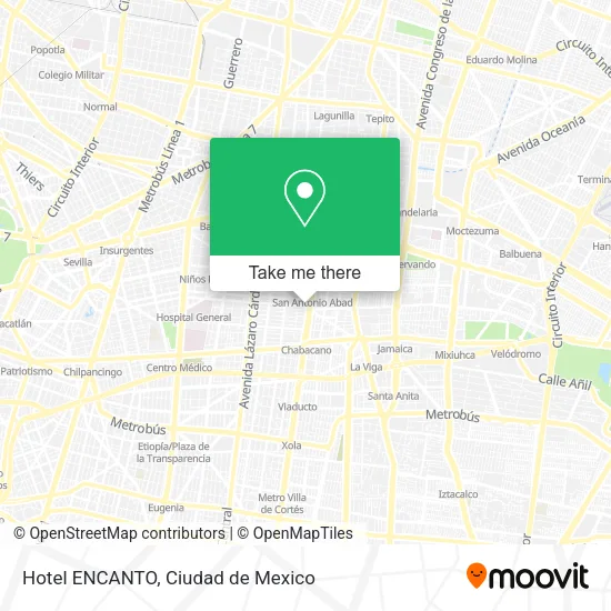 Hotel ENCANTO map