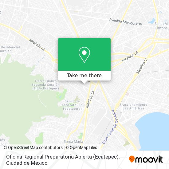 Oficina Regional Preparatoria Abierta (Ecatepec) map