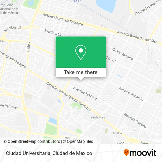 Ciudad Universitaria map