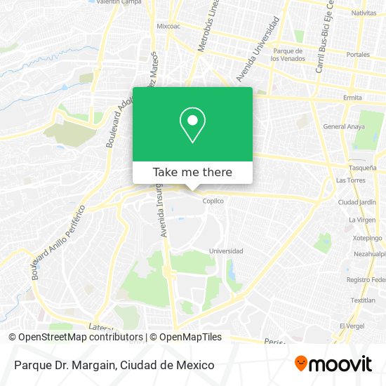 Mapa de Parque Dr. Margain