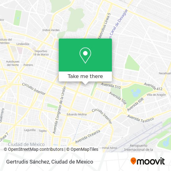 Gertrudis Sánchez map