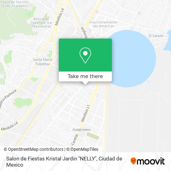 Mapa de Salon de Fiestas Kristal Jardin "NELLY"