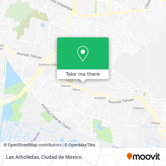 Las Arboledas map