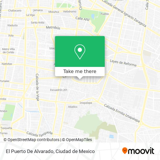 How to get to El Puerto De Alvarado in Iztacalco by Bus or Metro?