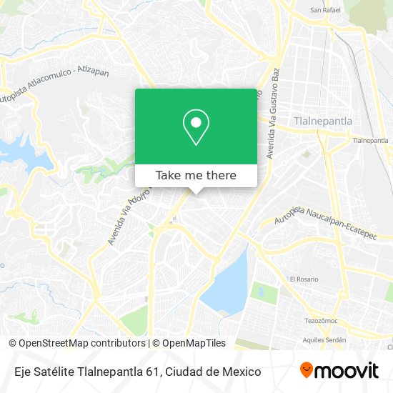 Eje Satélite Tlalnepantla 61 map