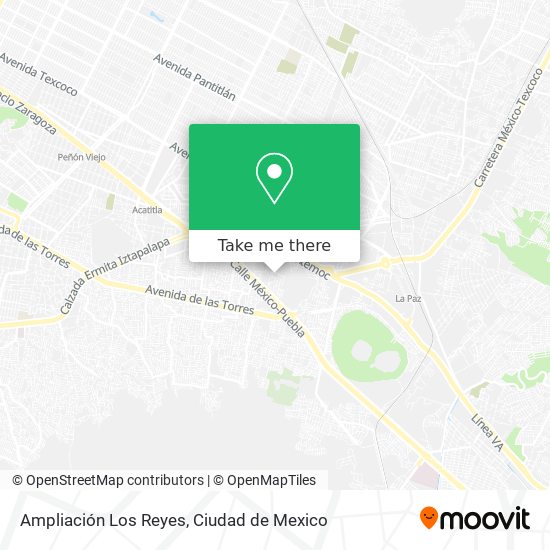 Mapa de Ampliación Los Reyes