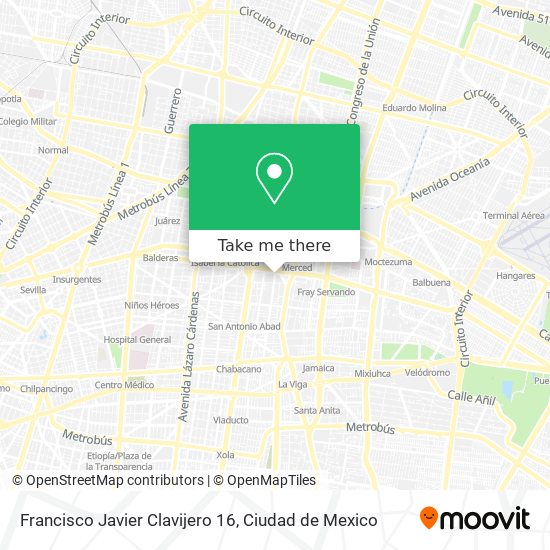 Francisco Javier Clavijero 16 map