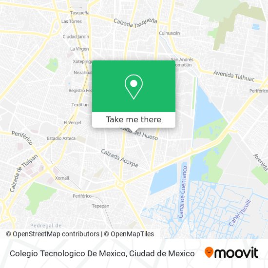 Mapa de Colegio Tecnologico De Mexico