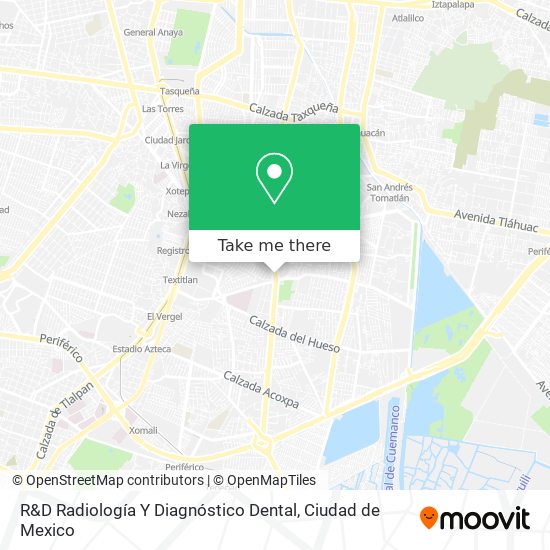 R&D Radiología Y Diagnóstico Dental map