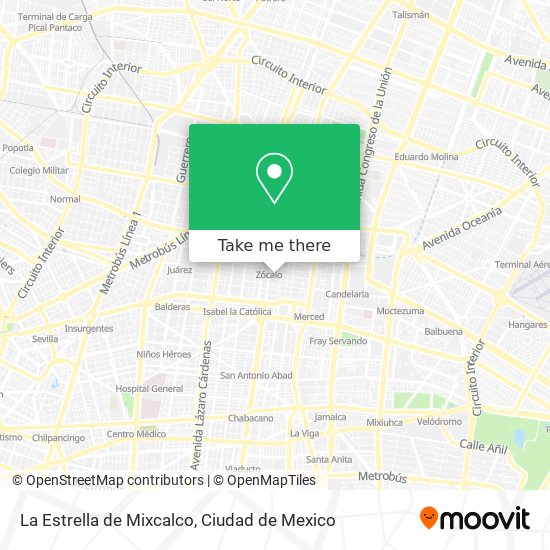 La Estrella de Mixcalco map