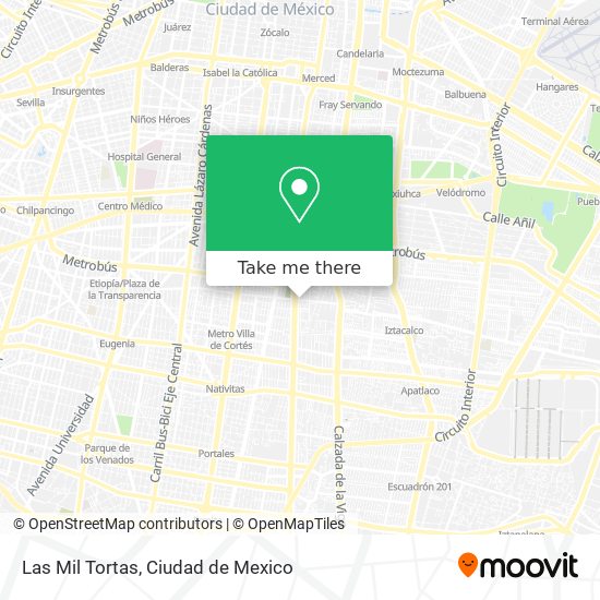 Las Mil Tortas map