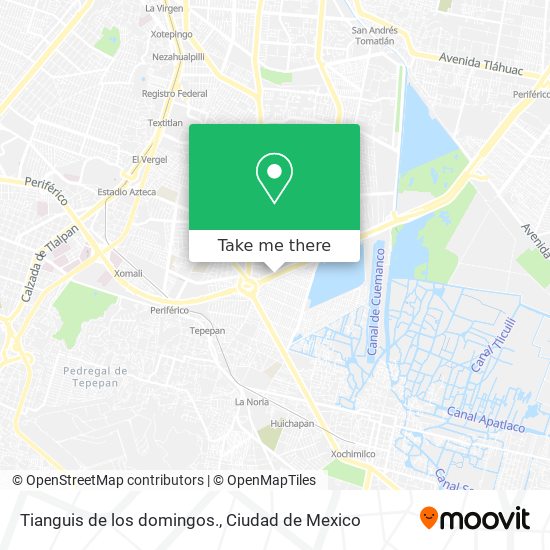 Mapa de Tianguis de los domingos.