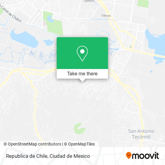 Republica de Chile map