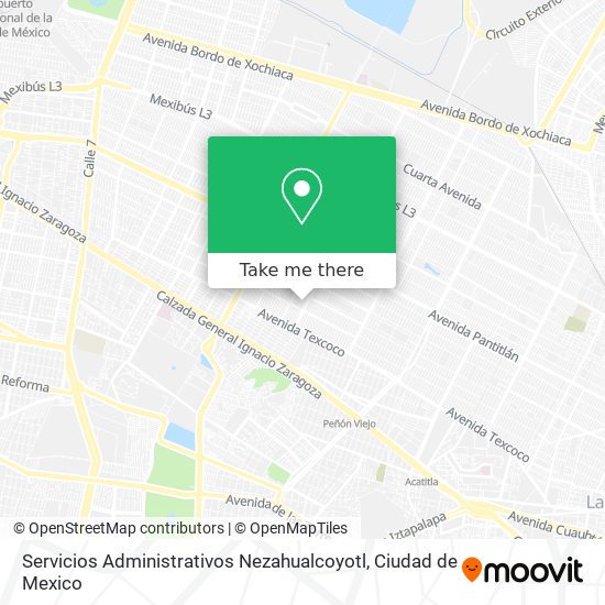 Mapa de Servicios Administrativos Nezahualcoyotl