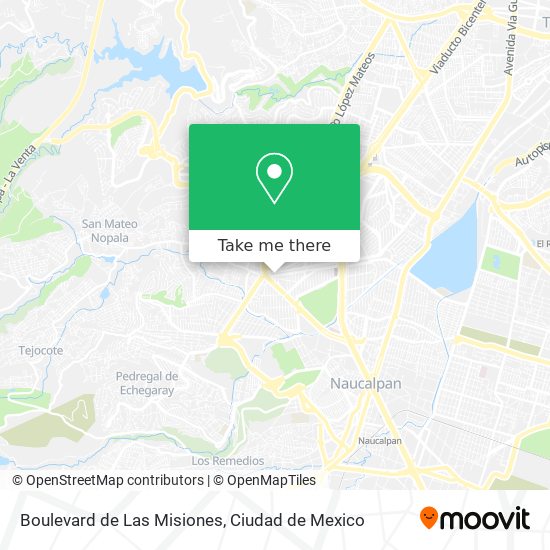 Boulevard de Las Misiones map