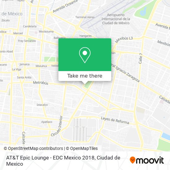 AT&T Epic Lounge - EDC Mexico 2018 map