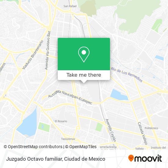 Juzgado Octavo familiar map