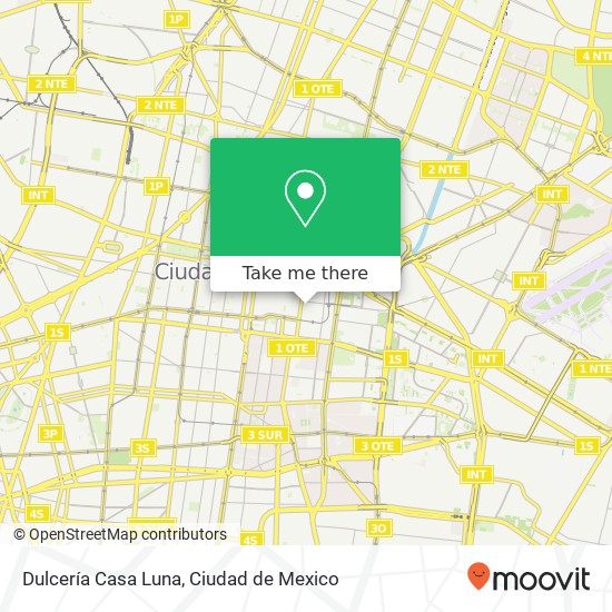 Dulcería Casa Luna map