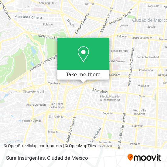 Sura Insurgentes map