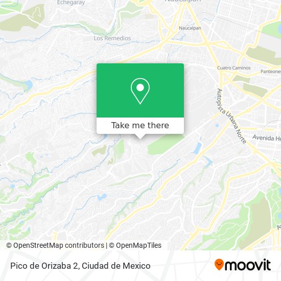 Mapa de Pico de Orizaba 2