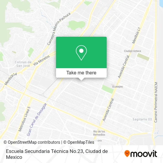 Escuela Secundaria Técnica No.23 map