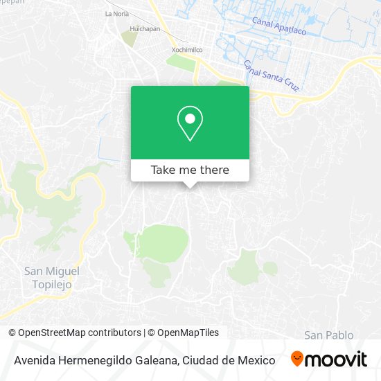 Avenida Hermenegildo Galeana map