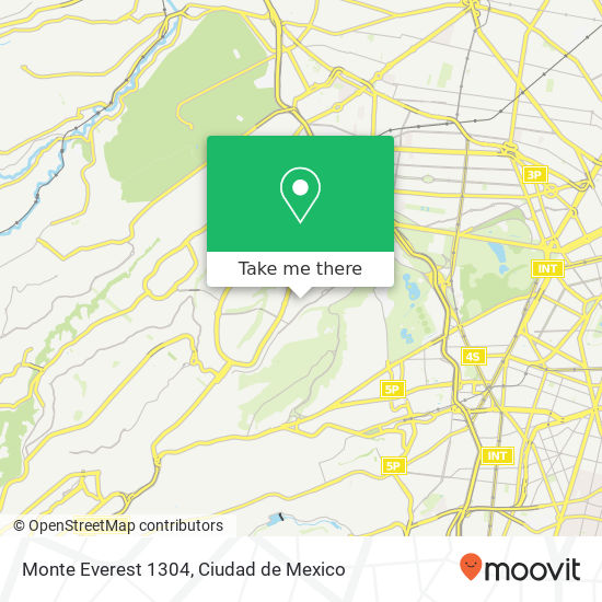Monte Everest 1304 map