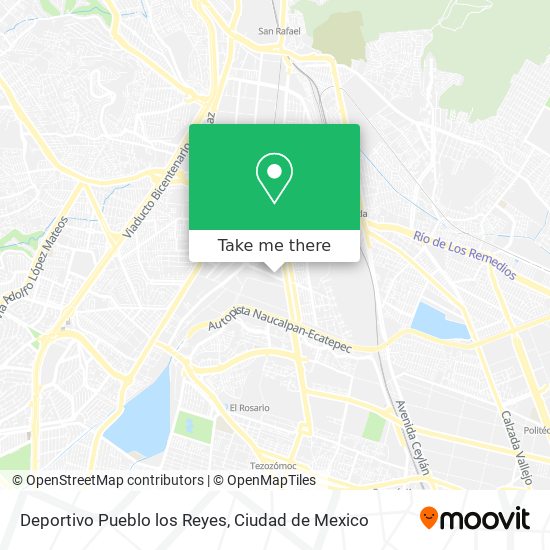 Mapa de Deportivo Pueblo los Reyes