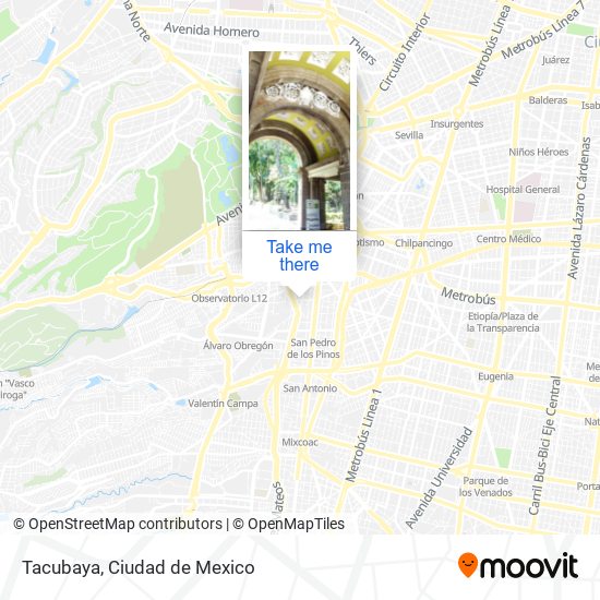 Mapa de Tacubaya