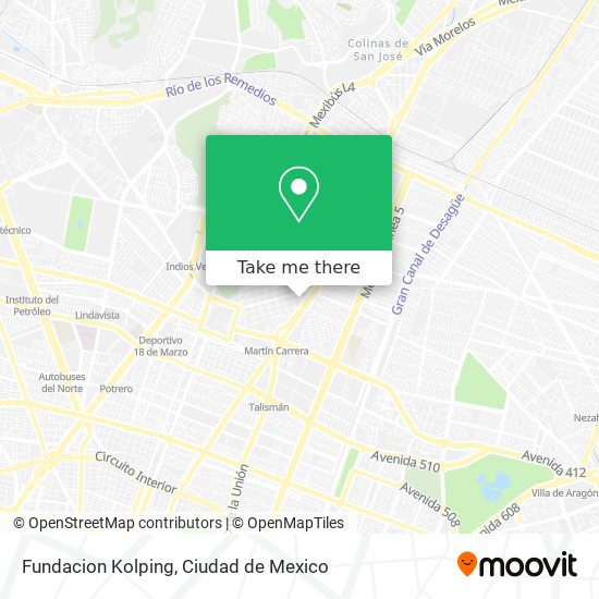 Mapa de Fundacion Kolping
