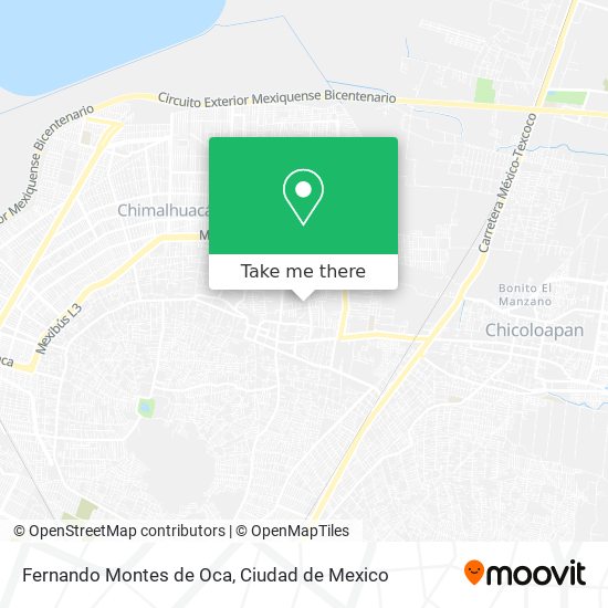Fernando Montes de Oca map