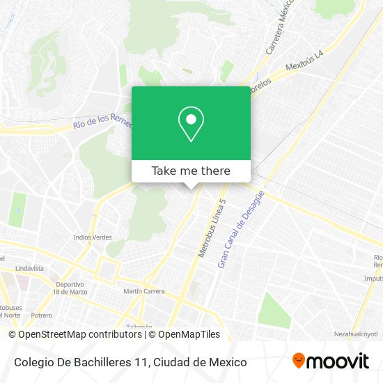 Colegio De Bachilleres 11 map