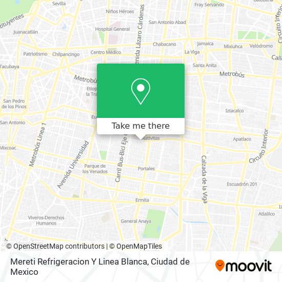 Mereti Refrigeracion Y Linea Blanca map