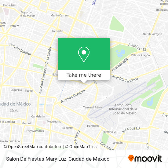 Mapa de Salon De Fiestas Mary Luz