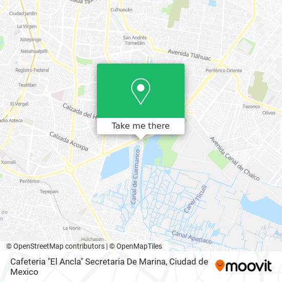 Mapa de Cafeteria "El Ancla"  Secretaria De Marina