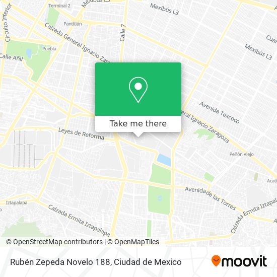 Rubén Zepeda Novelo 188 map