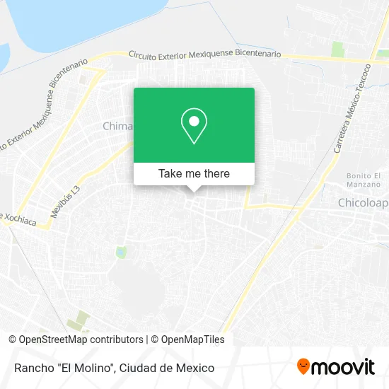 Rancho "El Molino" map